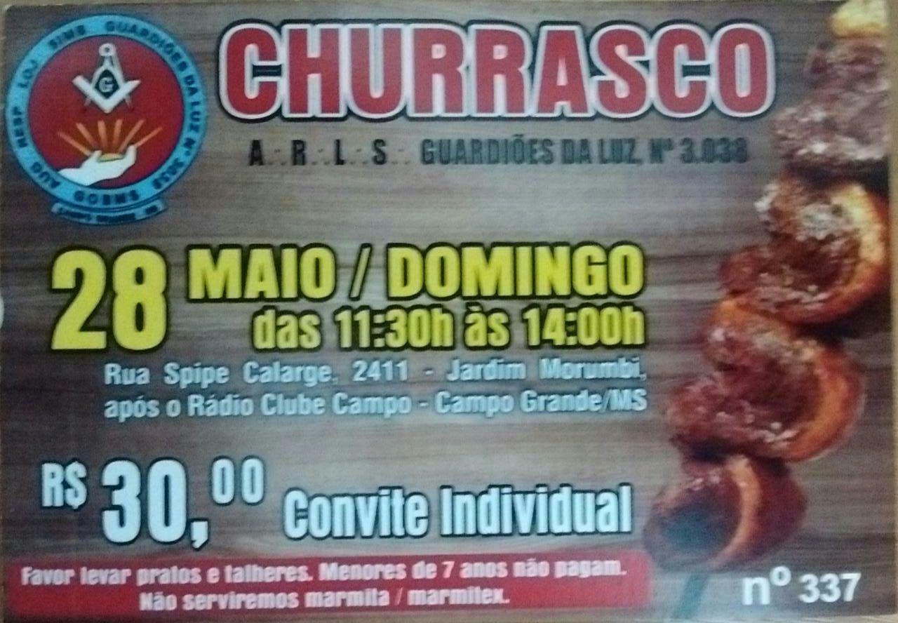 Read more about the article Delicioso Churrasco da ARLS Guardiões da Luz No. 3.038