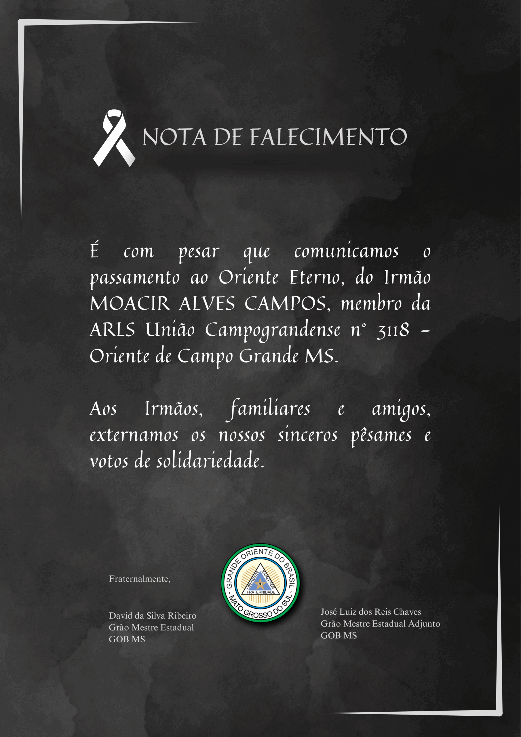 You are currently viewing Nota de Falecimento
