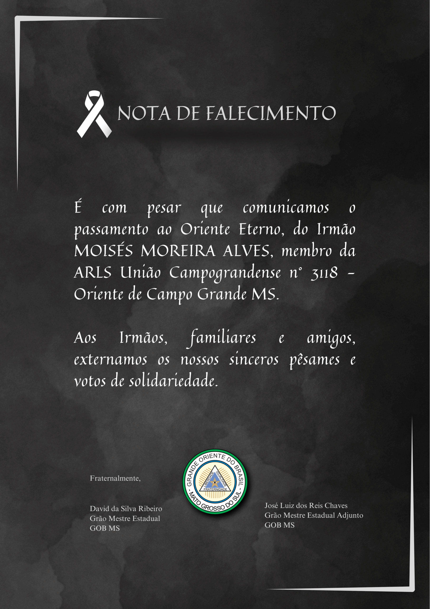 You are currently viewing Nota de Falecimento