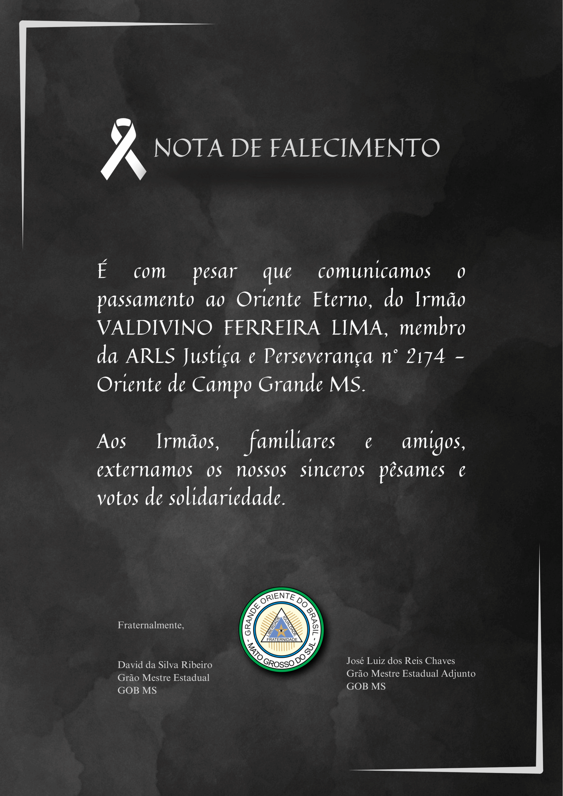 You are currently viewing Nota de Falecimento