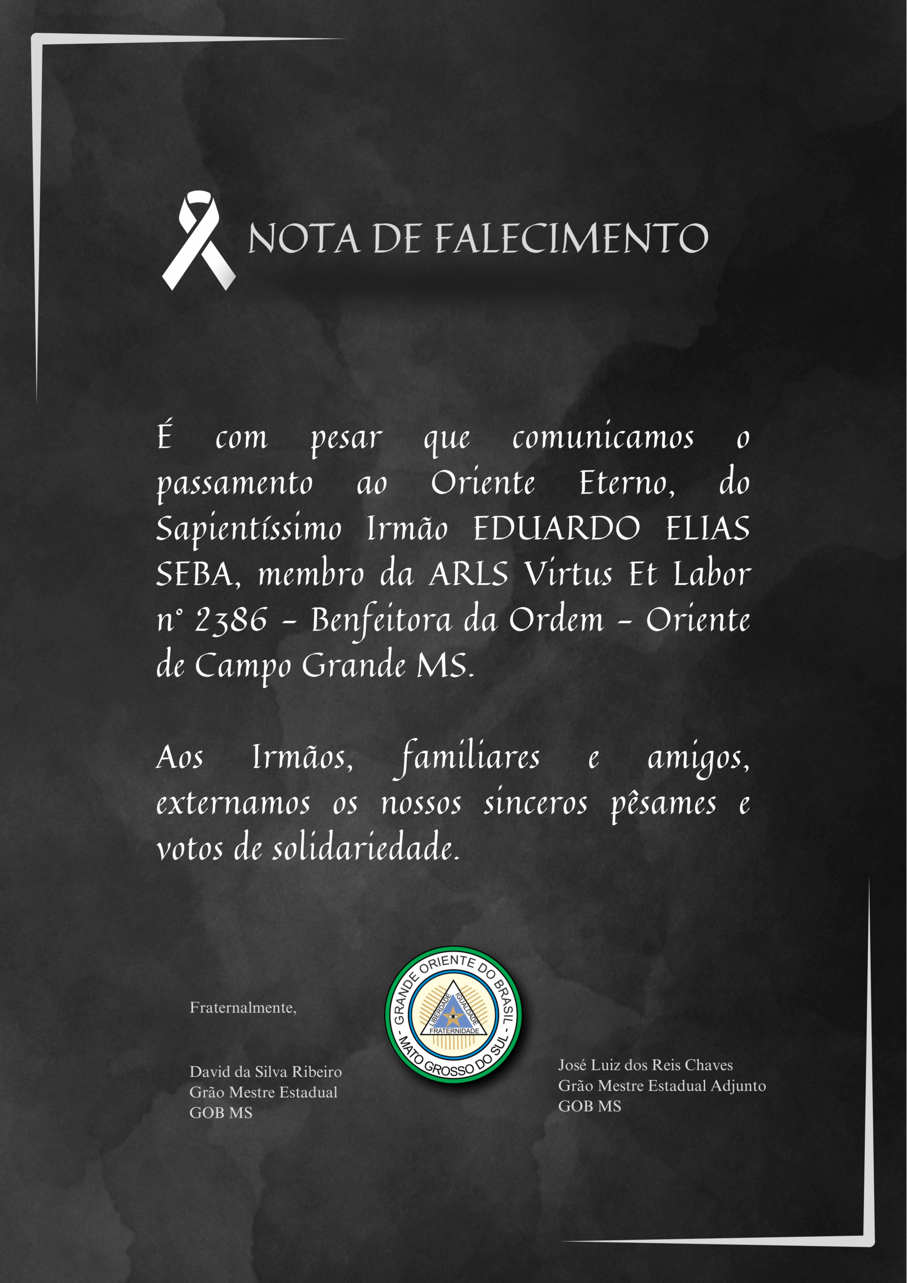 You are currently viewing Nota de Falecimento