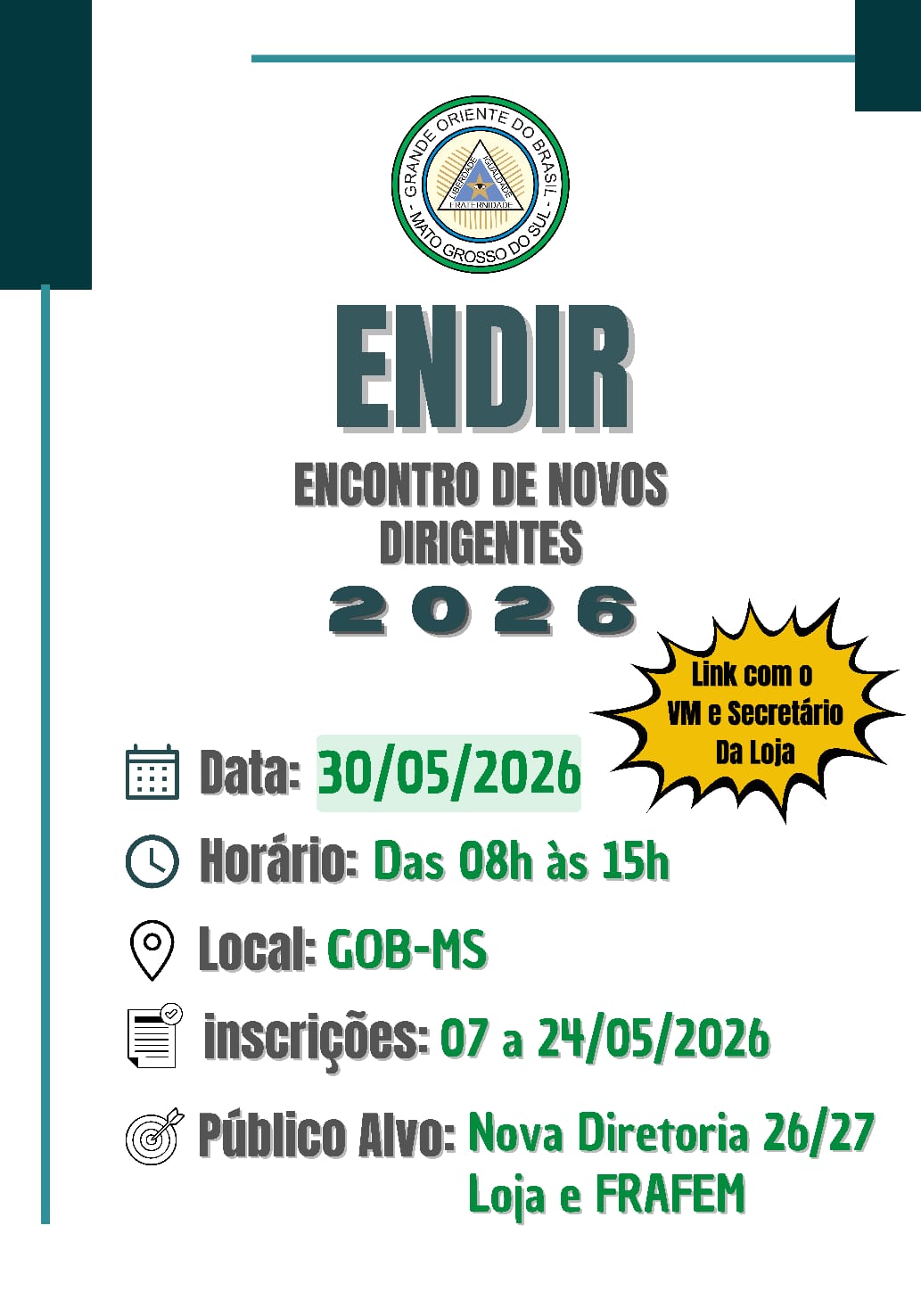 Popup ENDIR 2026