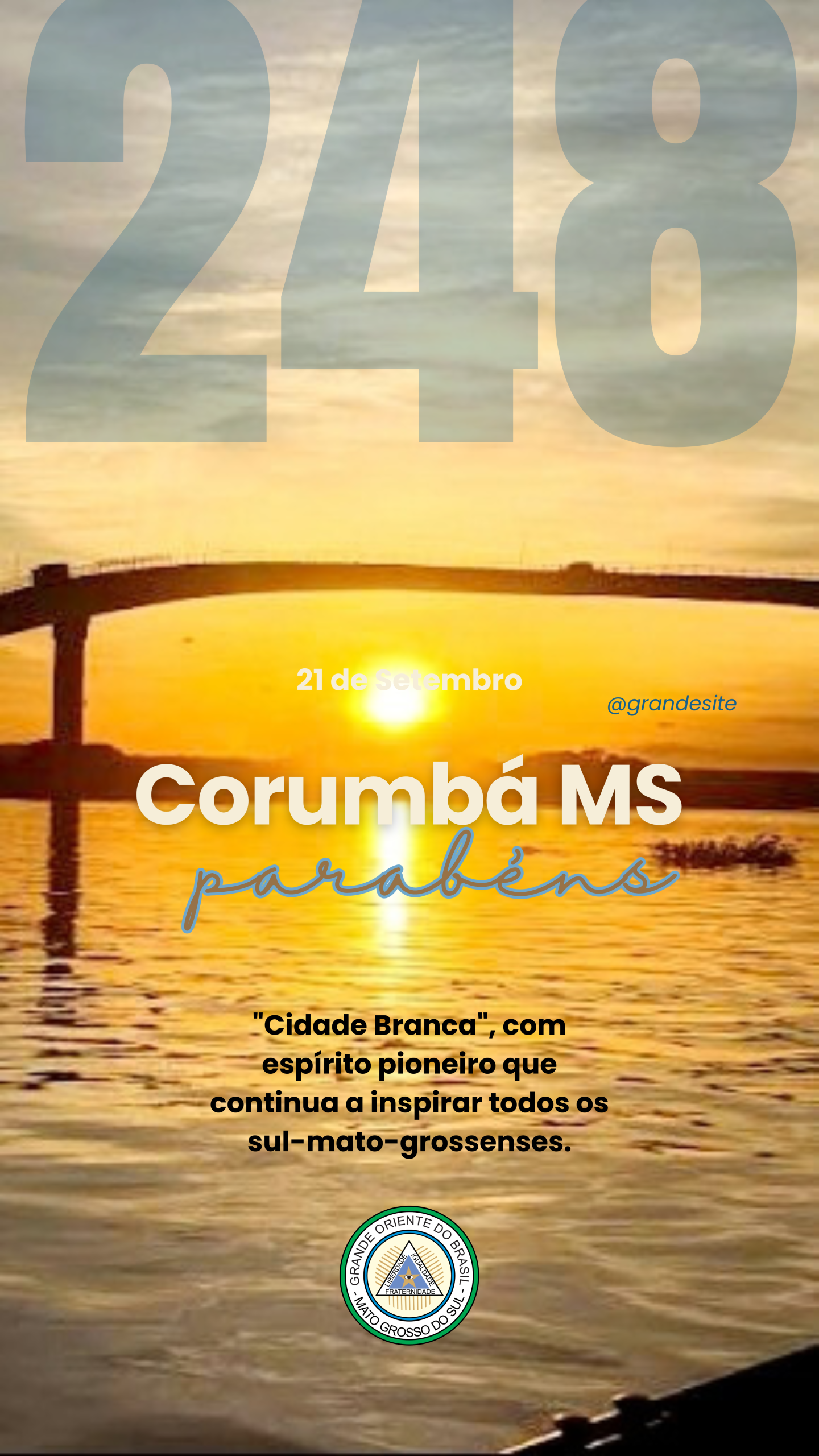 No momento, você está visualizando Corumbá – 248 anos entre o Pantanal, o Prata e a Maçonaria – 21/09/2026